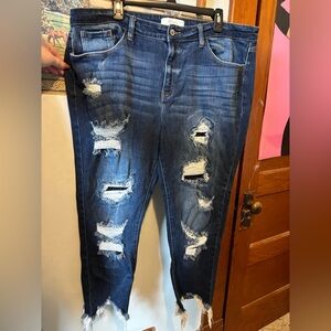 Kancan Skinny Jeans Distressed